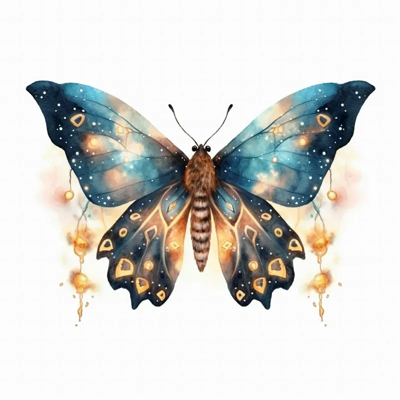 Watercolor Fantasy Butterfly Designs