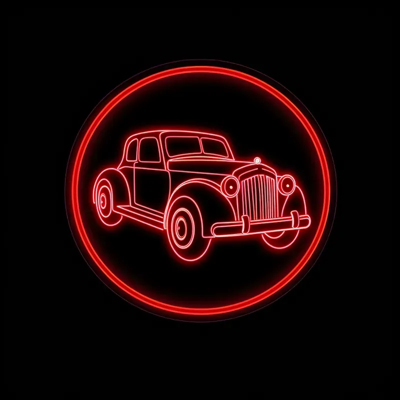 Circular Neon Icons