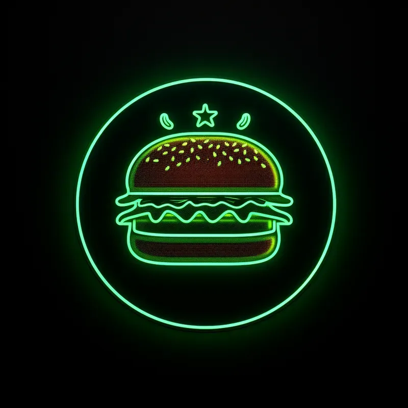 Circular Neon Icons