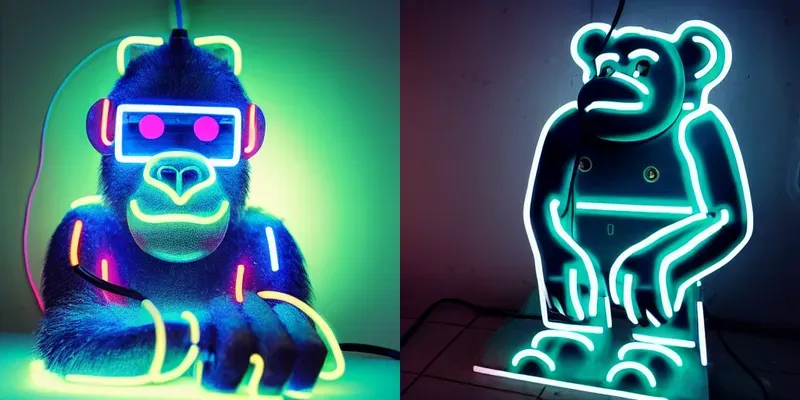 Neon Robot Animals