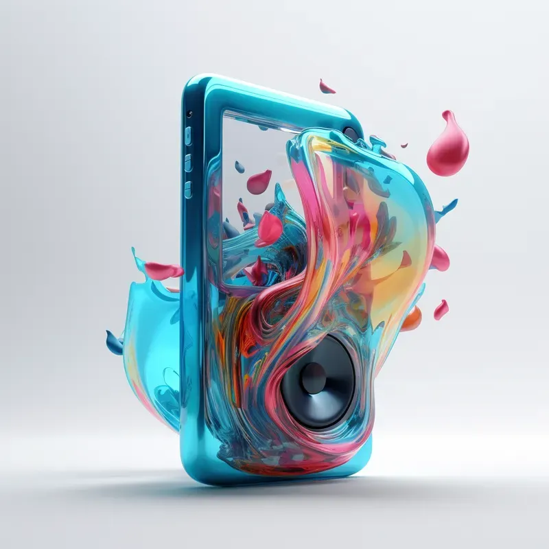 3D Advertising Ink Art Graphics