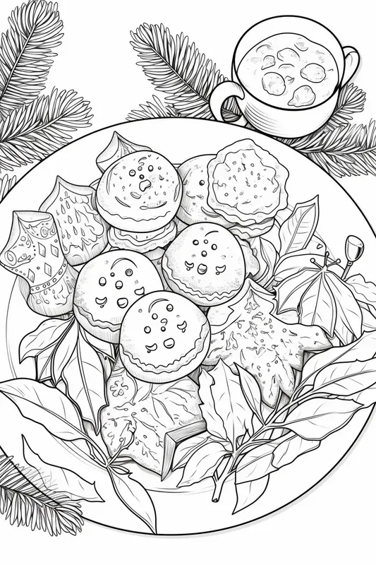 Pixar Style Christmas Coloring Designs