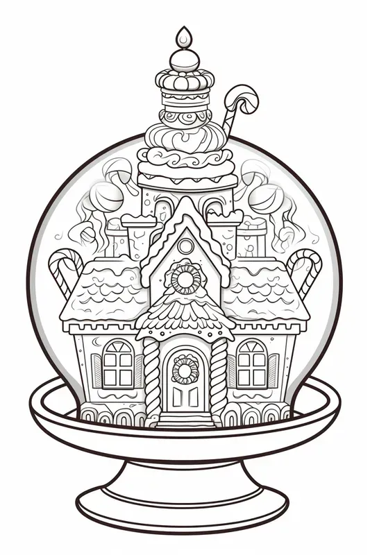 Pixar Style Christmas Coloring Designs