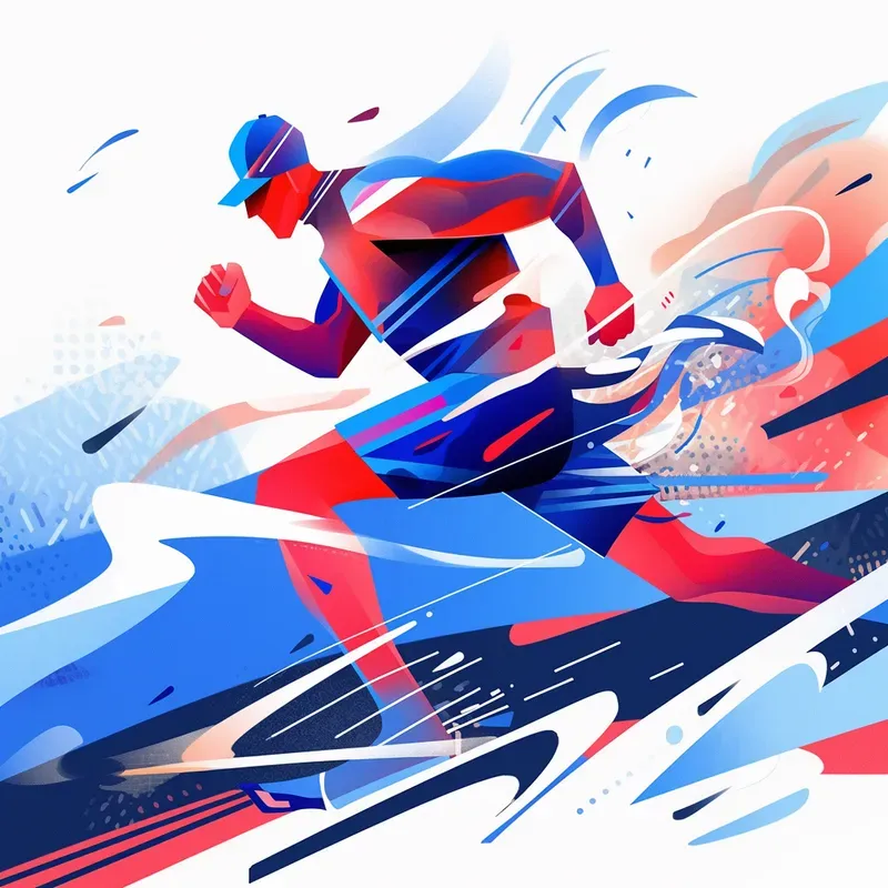 Digital Illustrations Of People In Sports