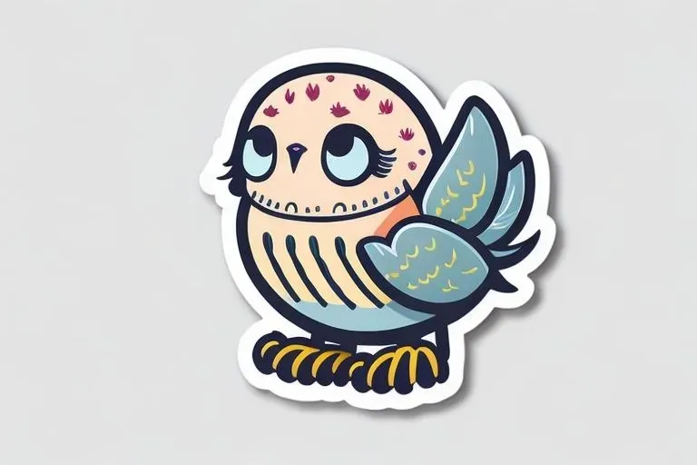 Cute Kawaii Bird Stickers
