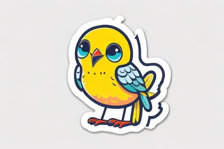 Cute Kawaii Bird Stickers