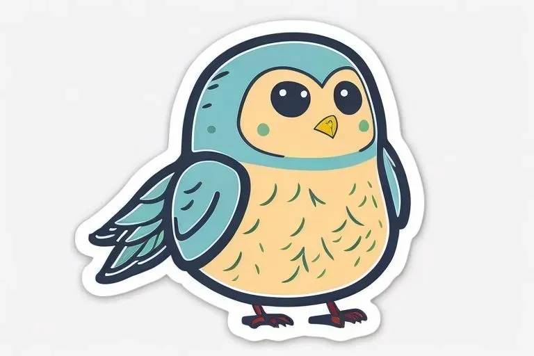 Cute Kawaii Bird Stickers