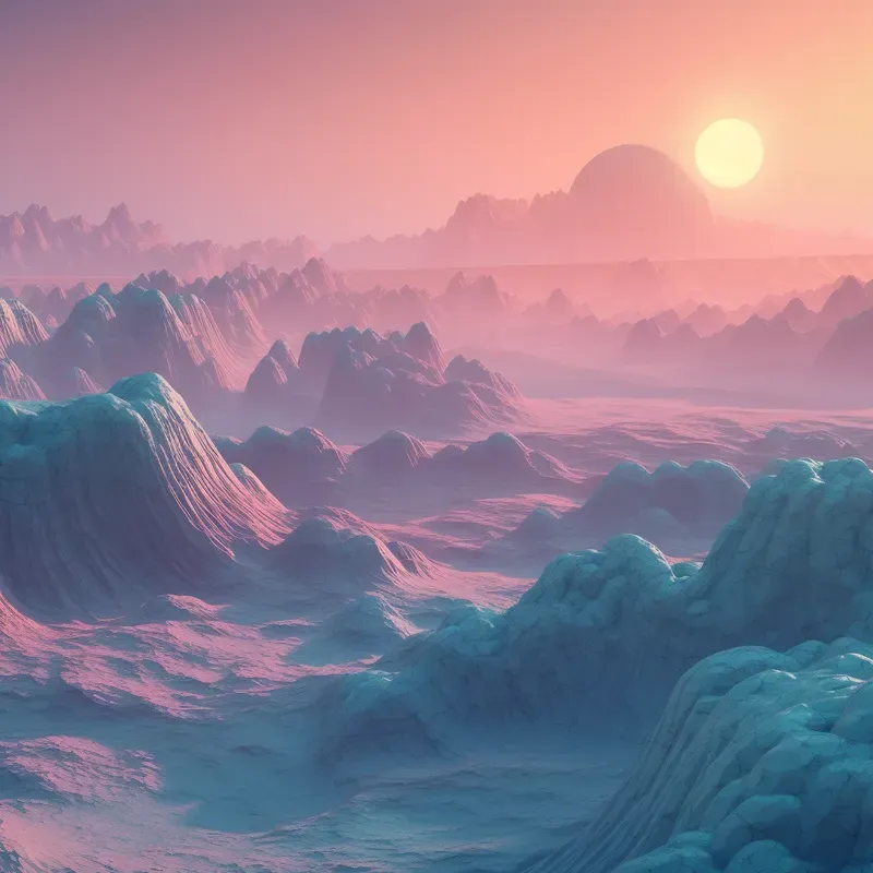 Hazy Dreamlike Landscape Scenes