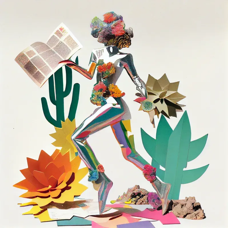 Analog Vintage Style Collage Art