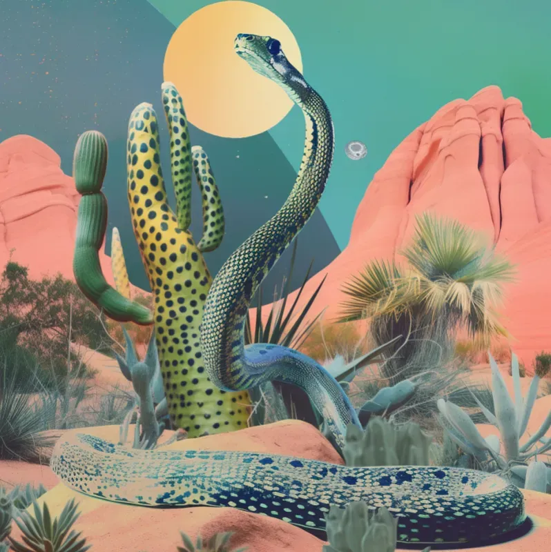 Analog Vintage Style Collage Art