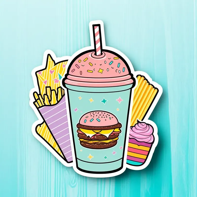 Retro Colorful Stickers