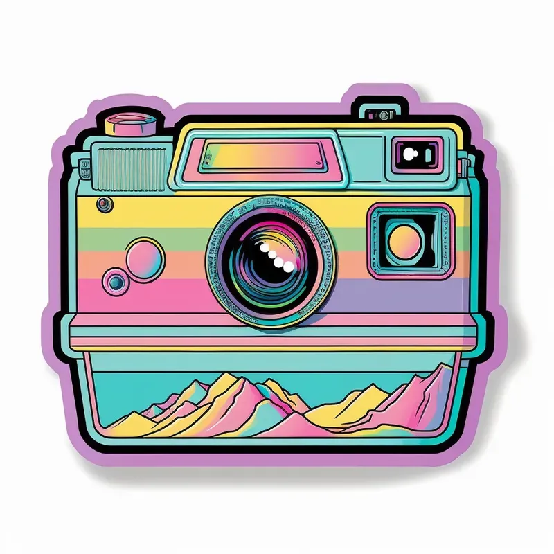 Retro Colorful Stickers
