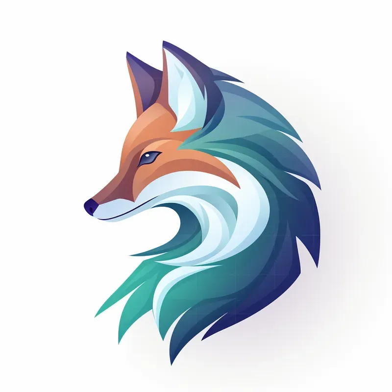 Stylish Geometric Gradient Logos