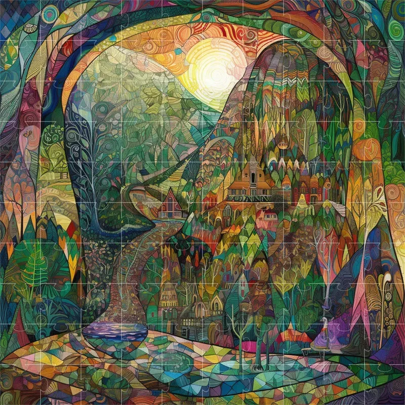 Klees Dreamland Stained Glass Art
