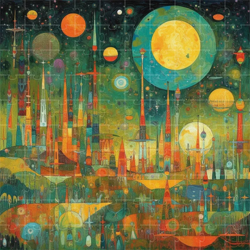 Klees Dreamland Stained Glass Art