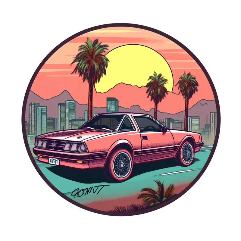 Old Cars Stickers