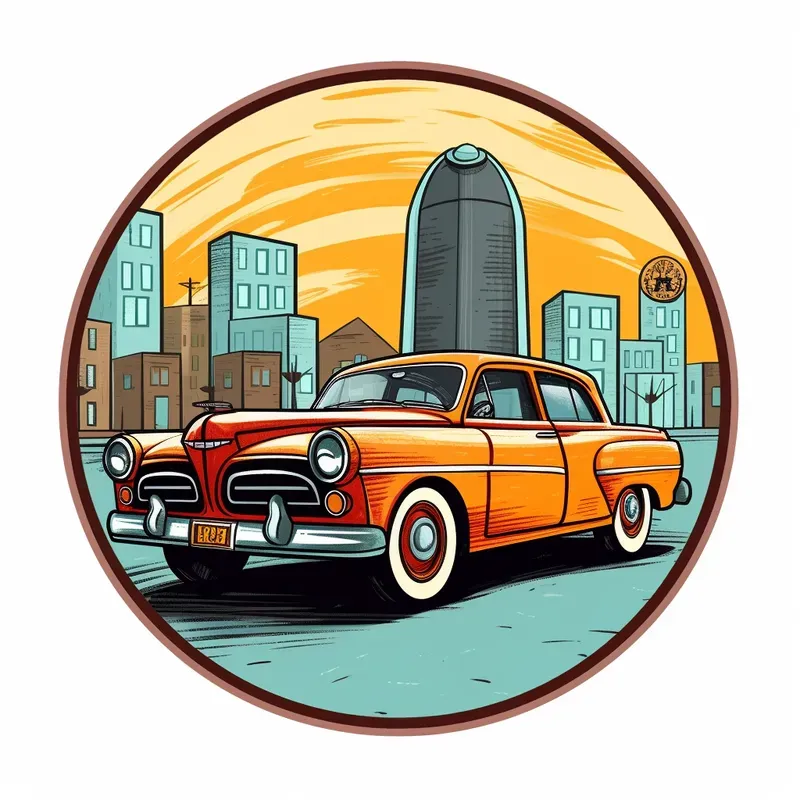 Old Cars Stickers