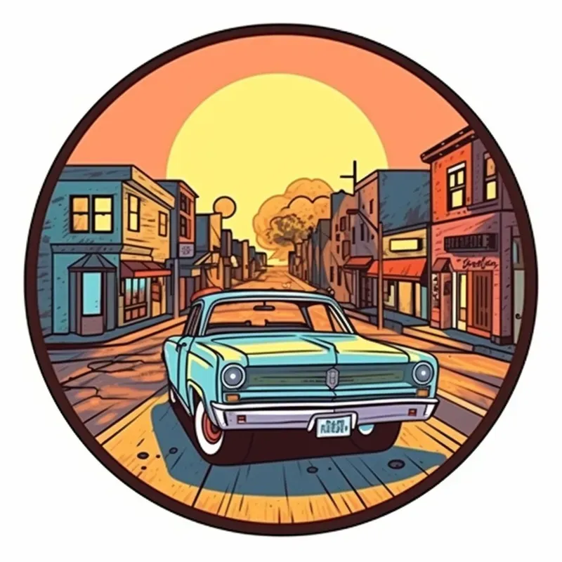 Old Cars Stickers