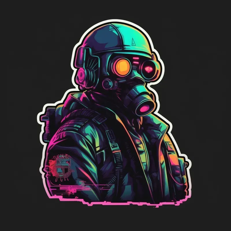 Cyberpunk Style Stickers