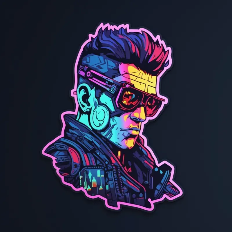 Cyberpunk Style Stickers