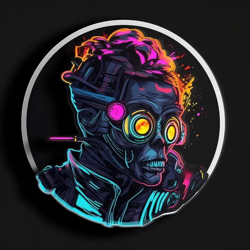 Cyberpunk Style Stickers