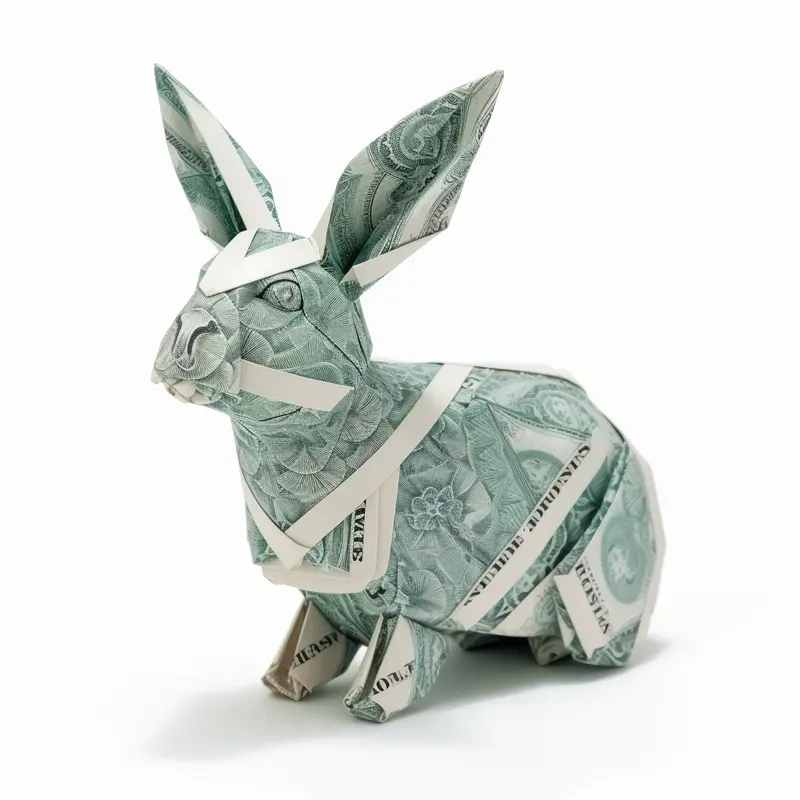 Origami Made Of Dollars