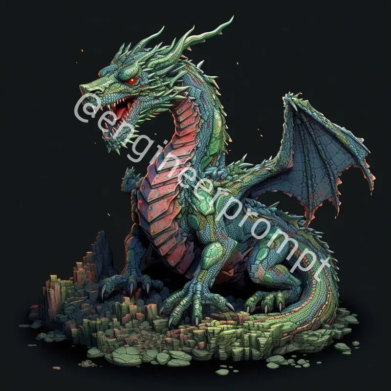 Striking 3D Pixel Art Creations