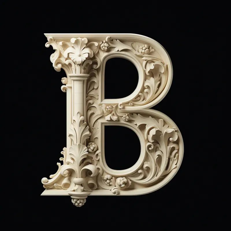 Letters Gothicinspired Stonecarvings