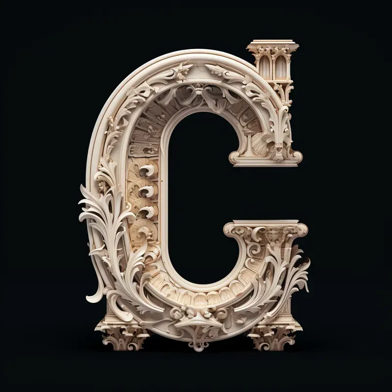 Letters Gothicinspired Stonecarvings