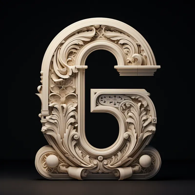 Letters Gothicinspired Stonecarvings