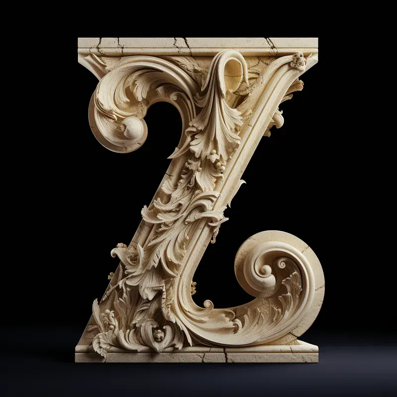 Letters Gothicinspired Stonecarvings