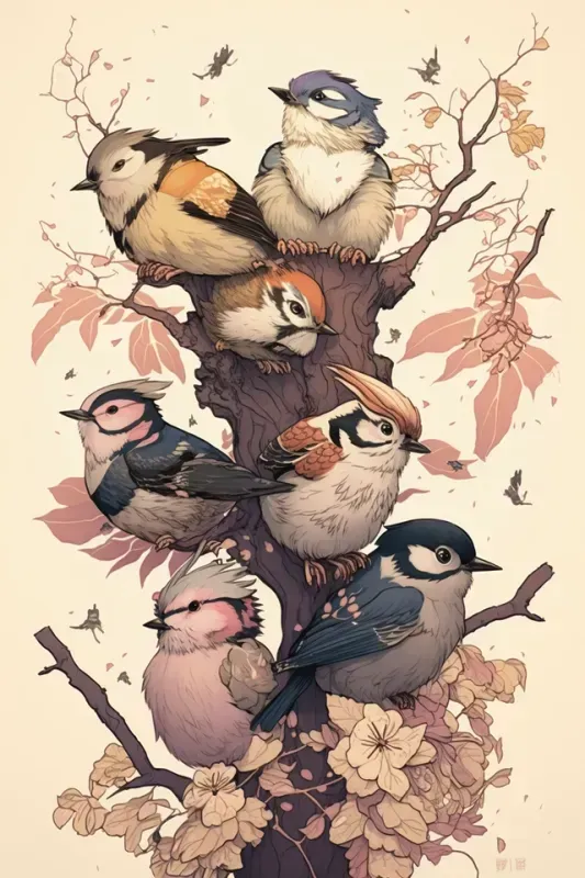 Furry Ukiyo-e Poster Trending Anime Art