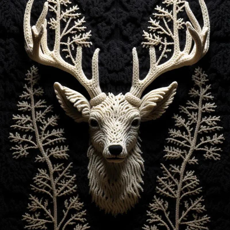 3D Embroidered Animal Portraits