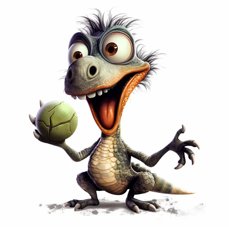 Funny Dinosaurs Illustrations
