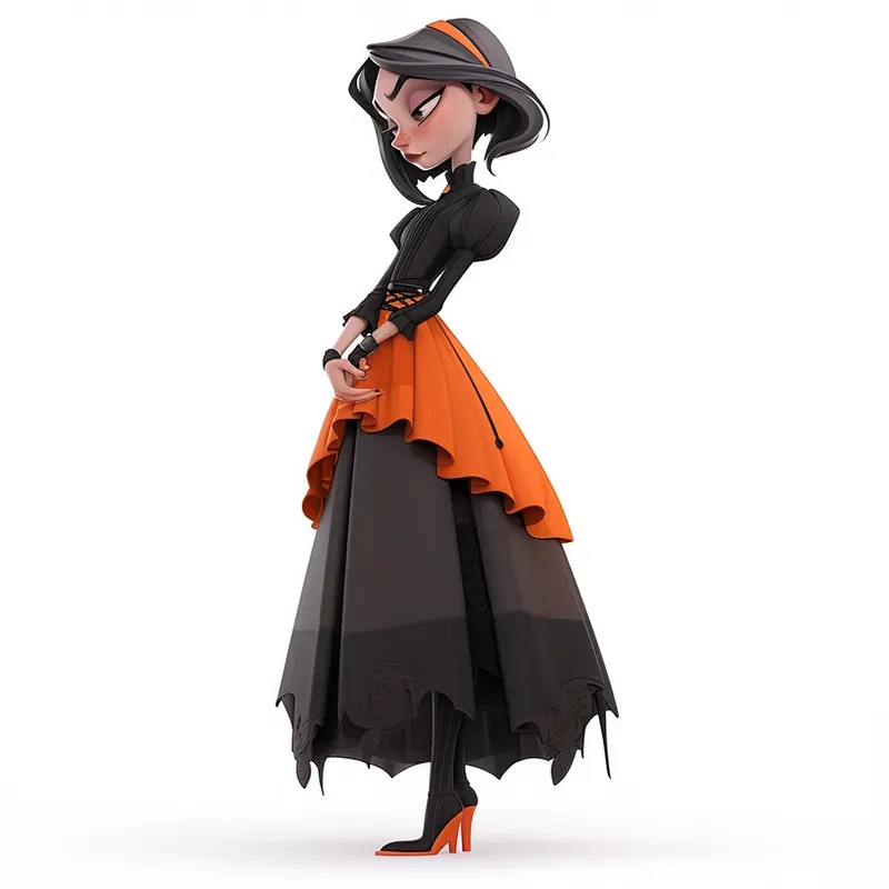 Stylish Gothic Halloween Characters