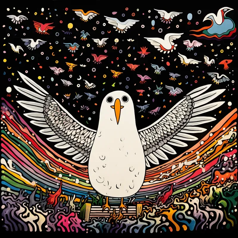 Vibrant Art Brut Illustrations