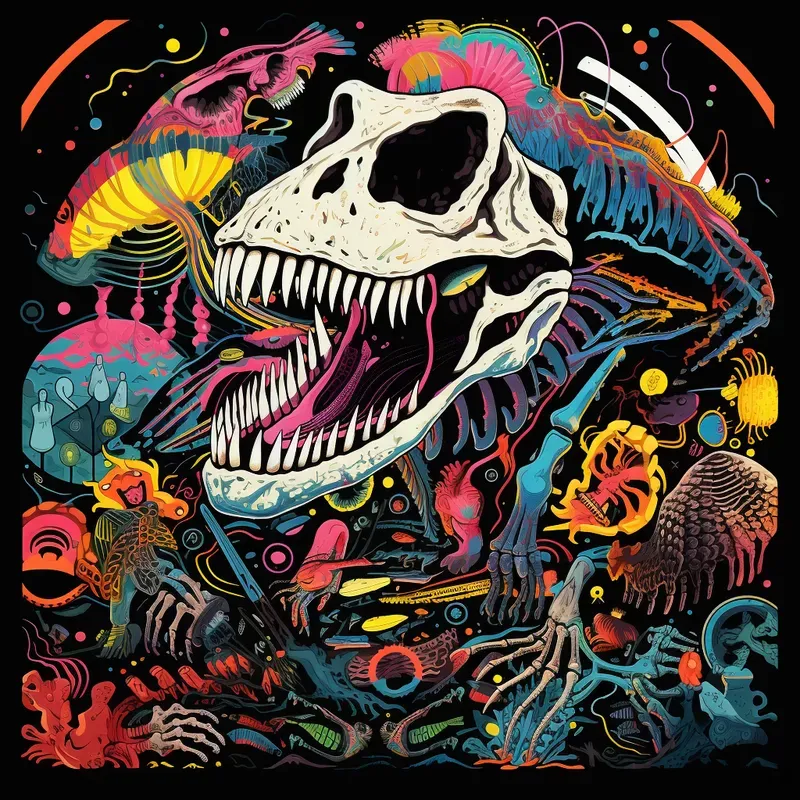 Vibrant Art Brut Illustrations