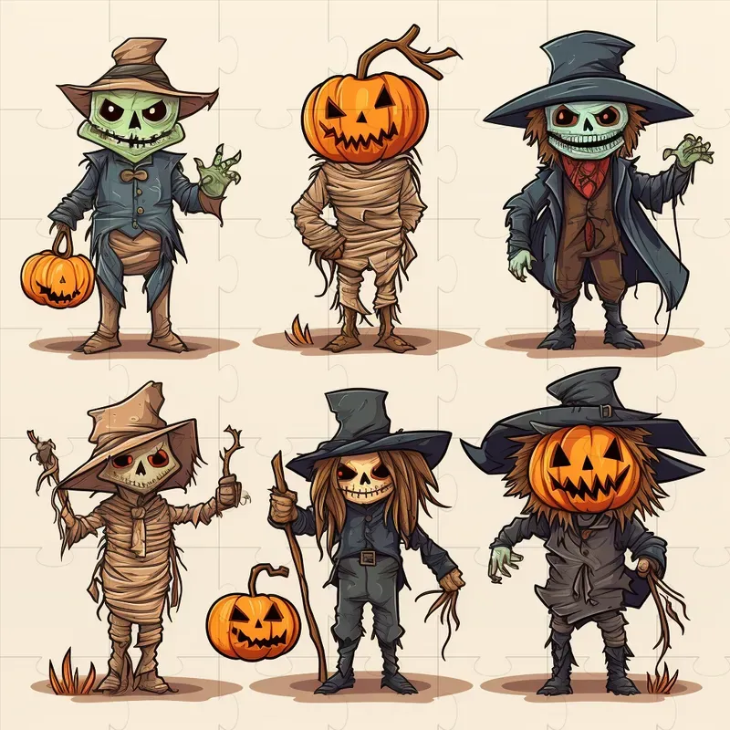 Detailed Halloween Vector Cliparts