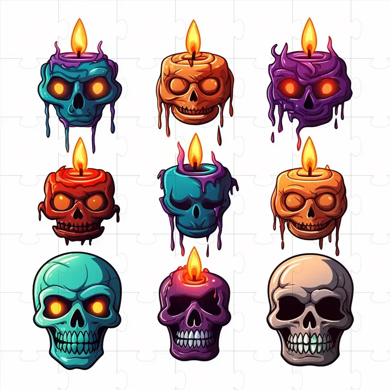 Detailed Halloween Vector Cliparts