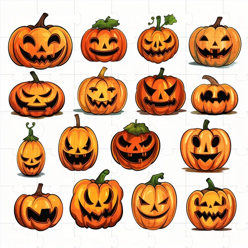 Detailed Halloween Vector Cliparts