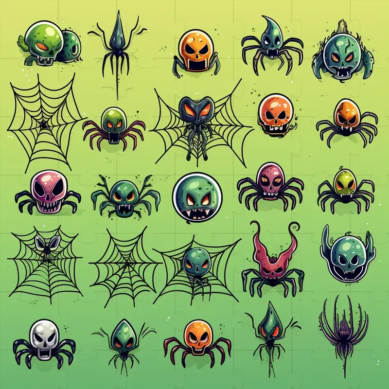 Detailed Halloween Vector Cliparts