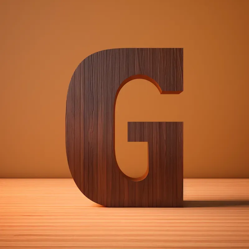 3D Wooden Creation Style Letters