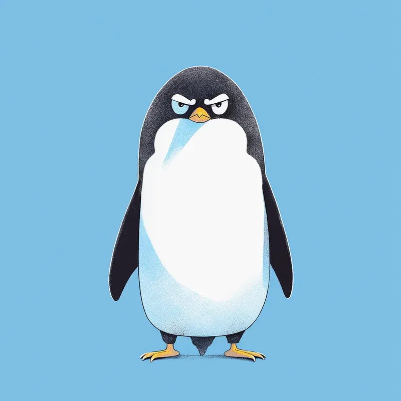 2D Flat Disenchanted Animal Portrait Pic