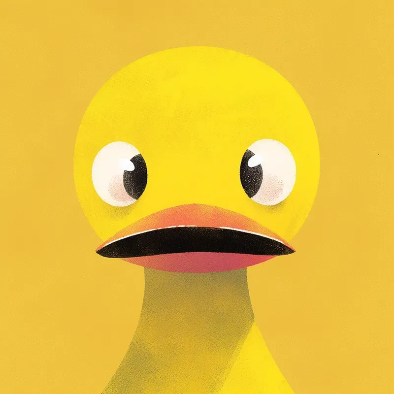 2D Flat Disenchanted Animal Portrait Pic