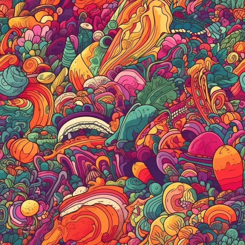 Psychedelic Seamless Patterns