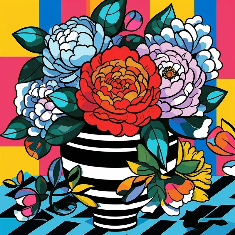 Colorful Memphis Style Illustrations