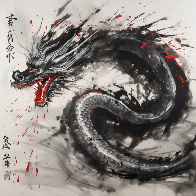 Japanese Calligraphy Inspired Art