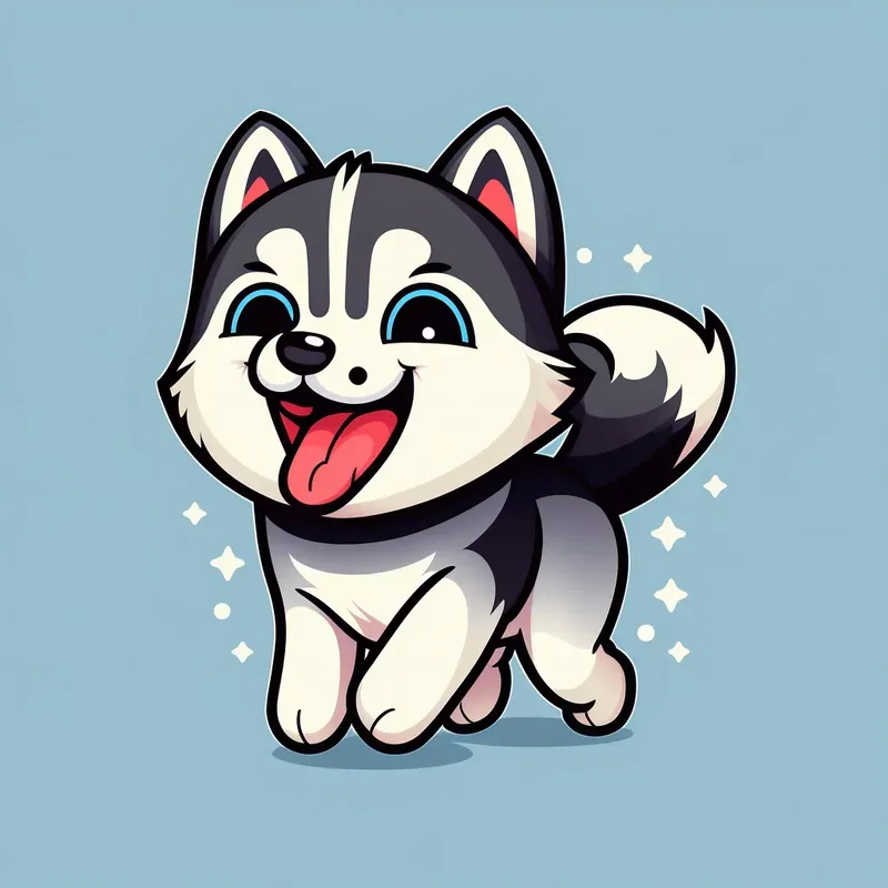 Cute Happy Dog Illustrations