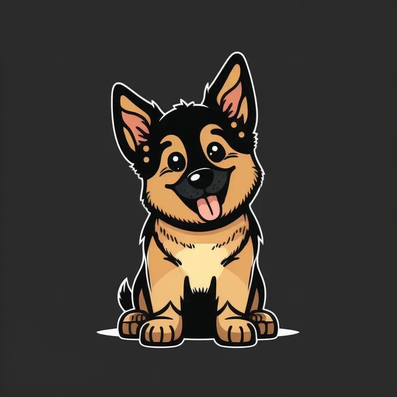 Cute Happy Dog Illustrations