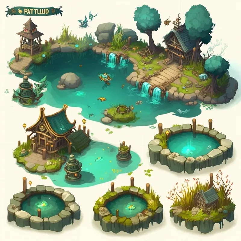 Game Environment Assets And Buildings